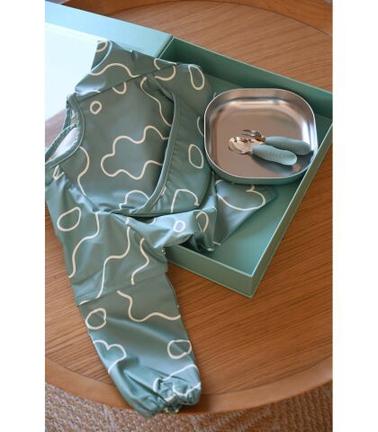Beaba İlk Yemek Setim Çelik, Sage Green
