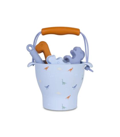 Swim Essentials Dinosaur Silikon Oyuncak Seti - Kova, Kürek ve 3 adet Kalıp