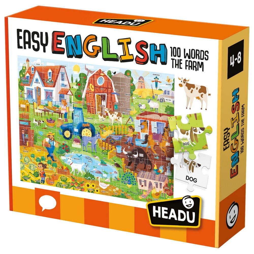 Headu Puzzle Easy English 100 Words Farm (Çiftlik Yapboz)