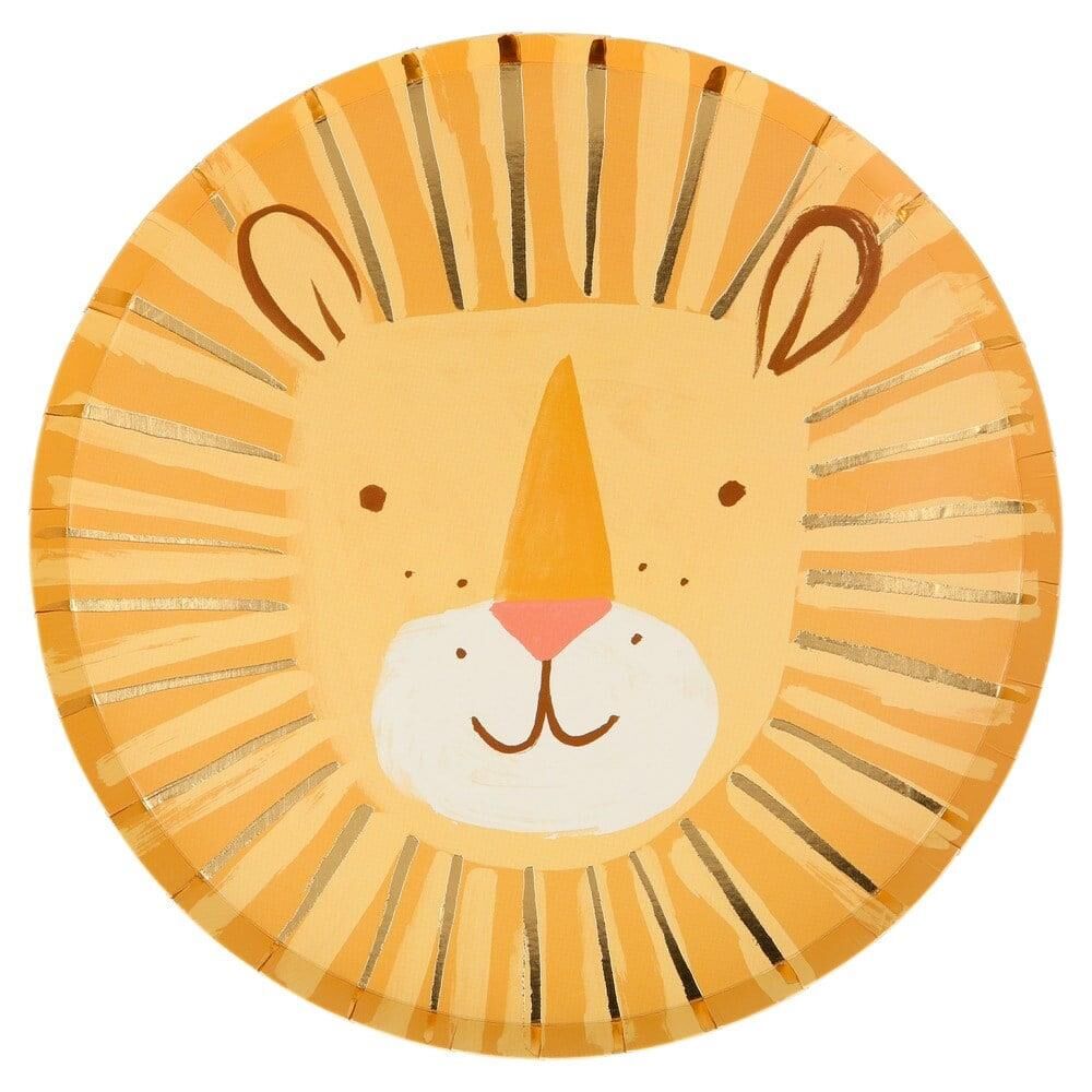 Meri Meri - Lion Plates - Aslan Tabak - 8'Li