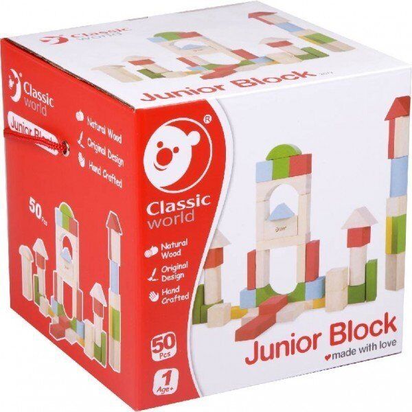 Classıc World - Ahşap 50 Parça Bloklar