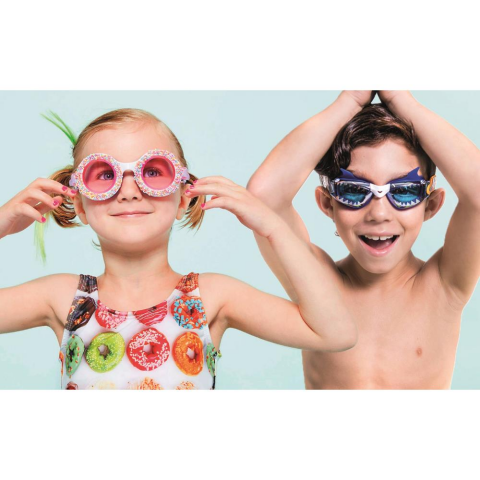 Bling2o Drag Race Retro Teal Slider Renkli Çocuk Deniz Gözlüğü