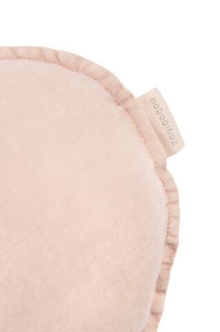 Nobodinoz İşlemeli Fransız Keten Yastık, Cloud Mauve Pink