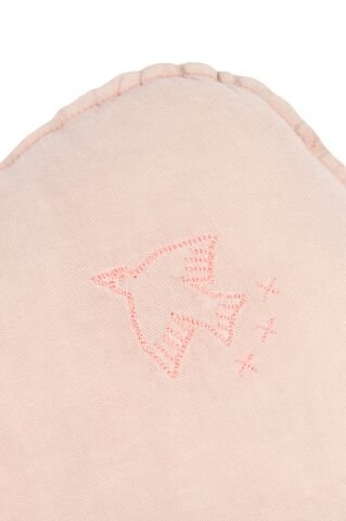 Nobodinoz İşlemeli Fransız Keten Yastık, Cloud Mauve Pink