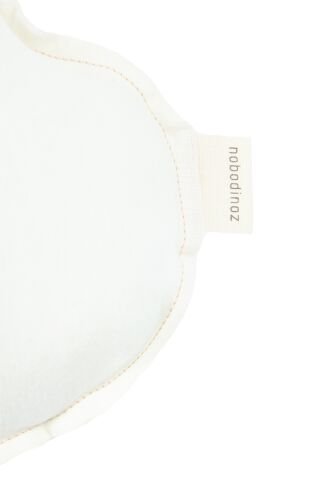 Nobodinoz İşlemeli Fransız Keten Yastık, Cloud Off White