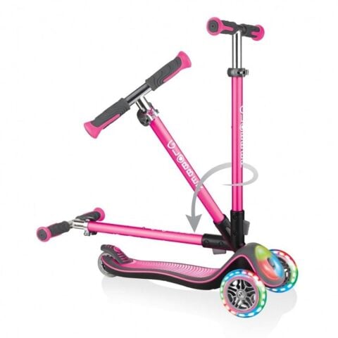 Globber Scooter / Elite Deluxe Flash Full Işıklı Scooter - Pembe