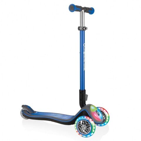 Globber Elite Deluxe Flash Full Işıklı Scooter - Lacivert