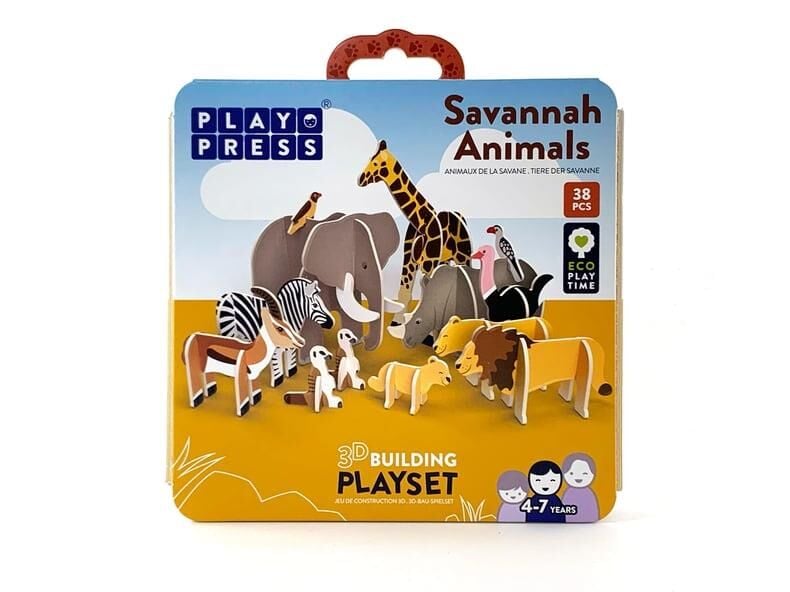 PlayPress - Story Playset - Savannah Animals