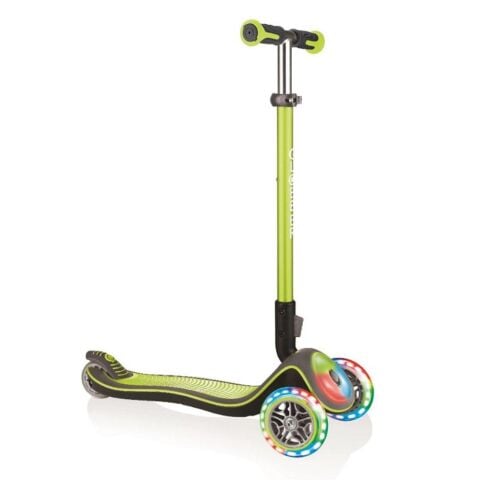 Globber Elite Deluxe Flash Full Işıklı Scooter - Yeşil