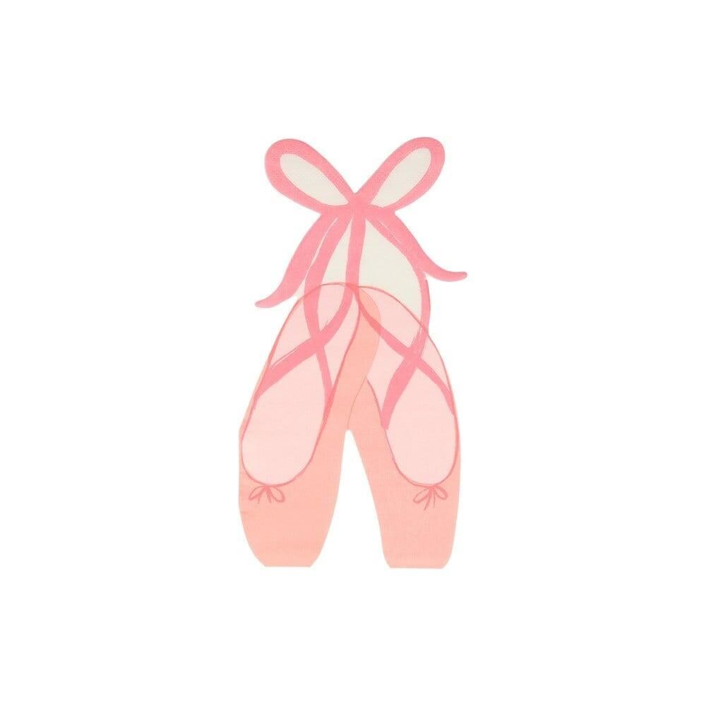 Meri Meri - Ballet Slippers Napkins - Balerin Peçete - 16'Lı