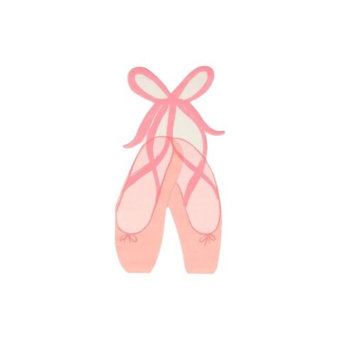 Meri Meri - Ballet Slippers Napkins - Balerin Peçete - 16'Lı