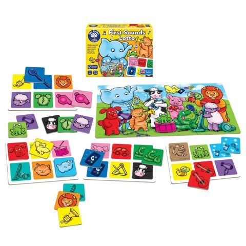 Orchard Toys First Sounds Lotto and Puzzle 2+Yaş Tombala Oyunu