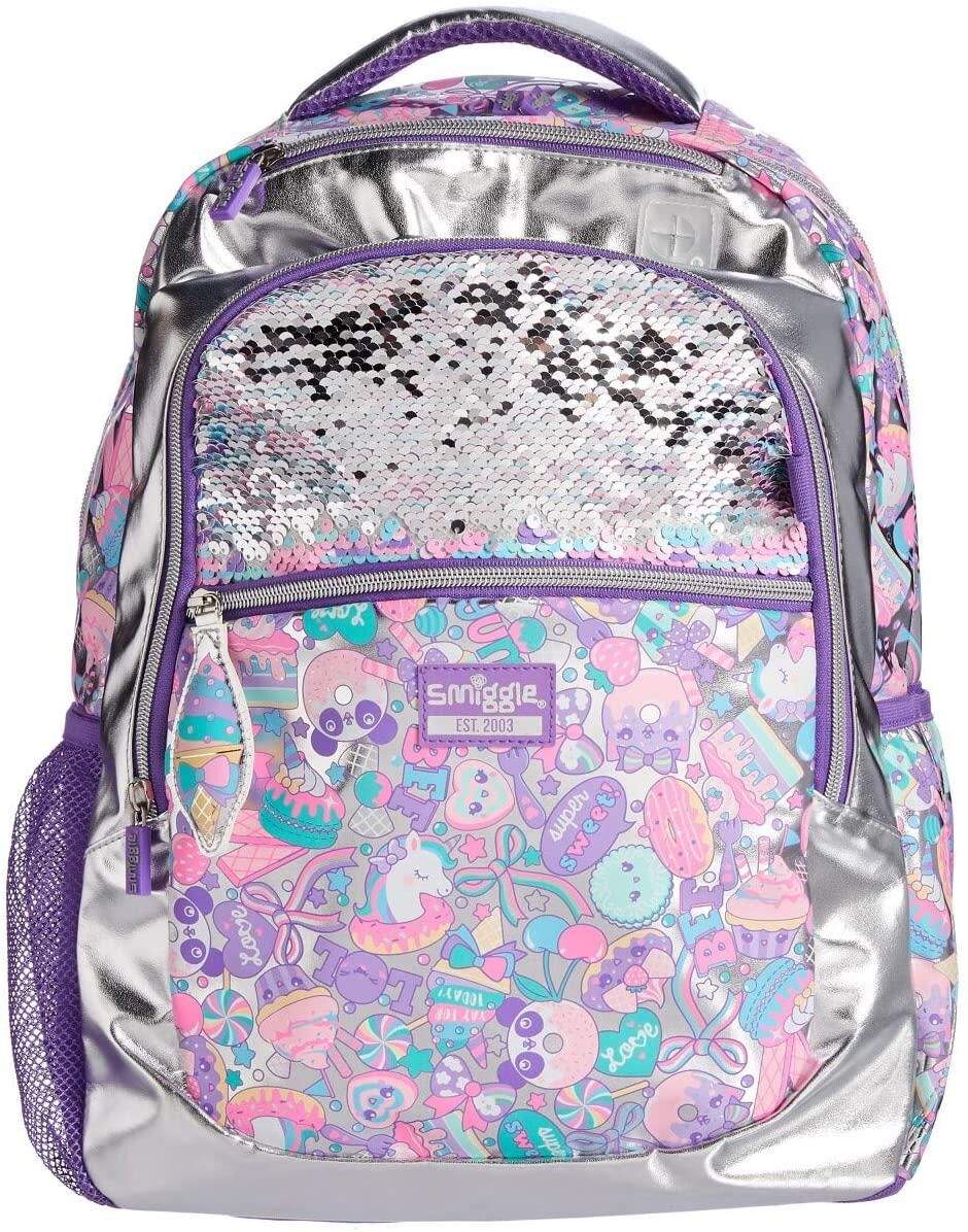 Smiggle - Flashy Sequin Klasik Okul Sırt Çantası