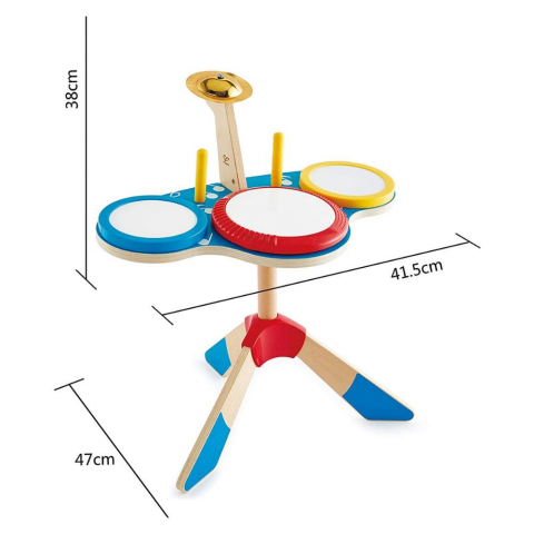 Hape Drum and Cymbal Oyuncak Davul Seti / Preschool Music