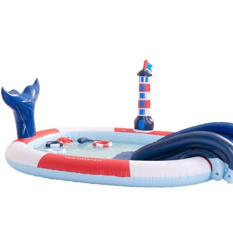 Swim Essentials Whale Fıskiyeli ve Kaydıraklı Şişme Oyun Havuzu 210cm