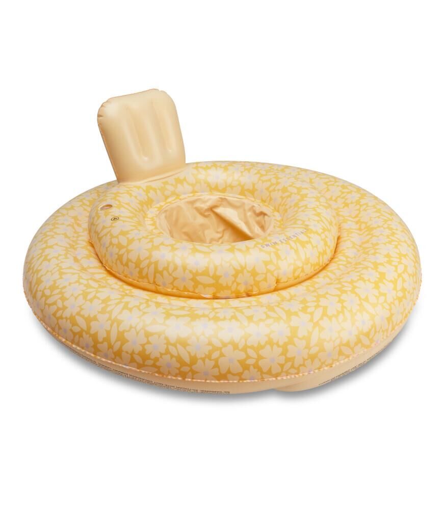 Swim Essentials Yellow Flowers Bebek Sırt Destekli Yüzme Simidi 0-1 Yaş