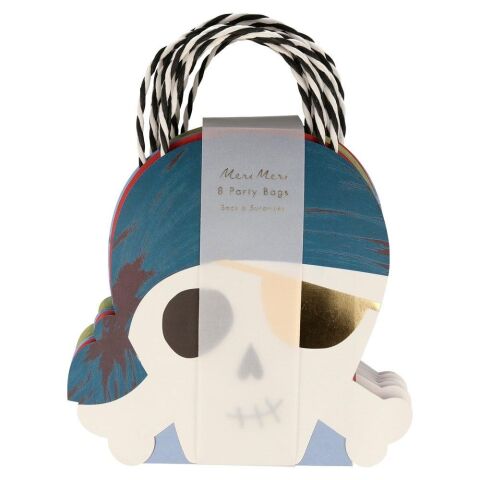 Meri Meri - Pirate Party Bags - Korsan Parti Çantaları - 8'Li