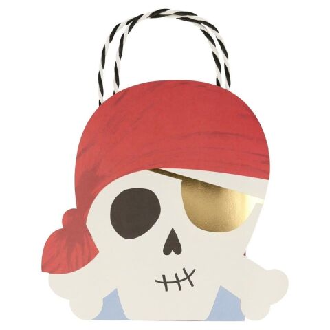 Meri Meri - Pirate Party Bags - Korsan Parti Çantaları - 8'Li