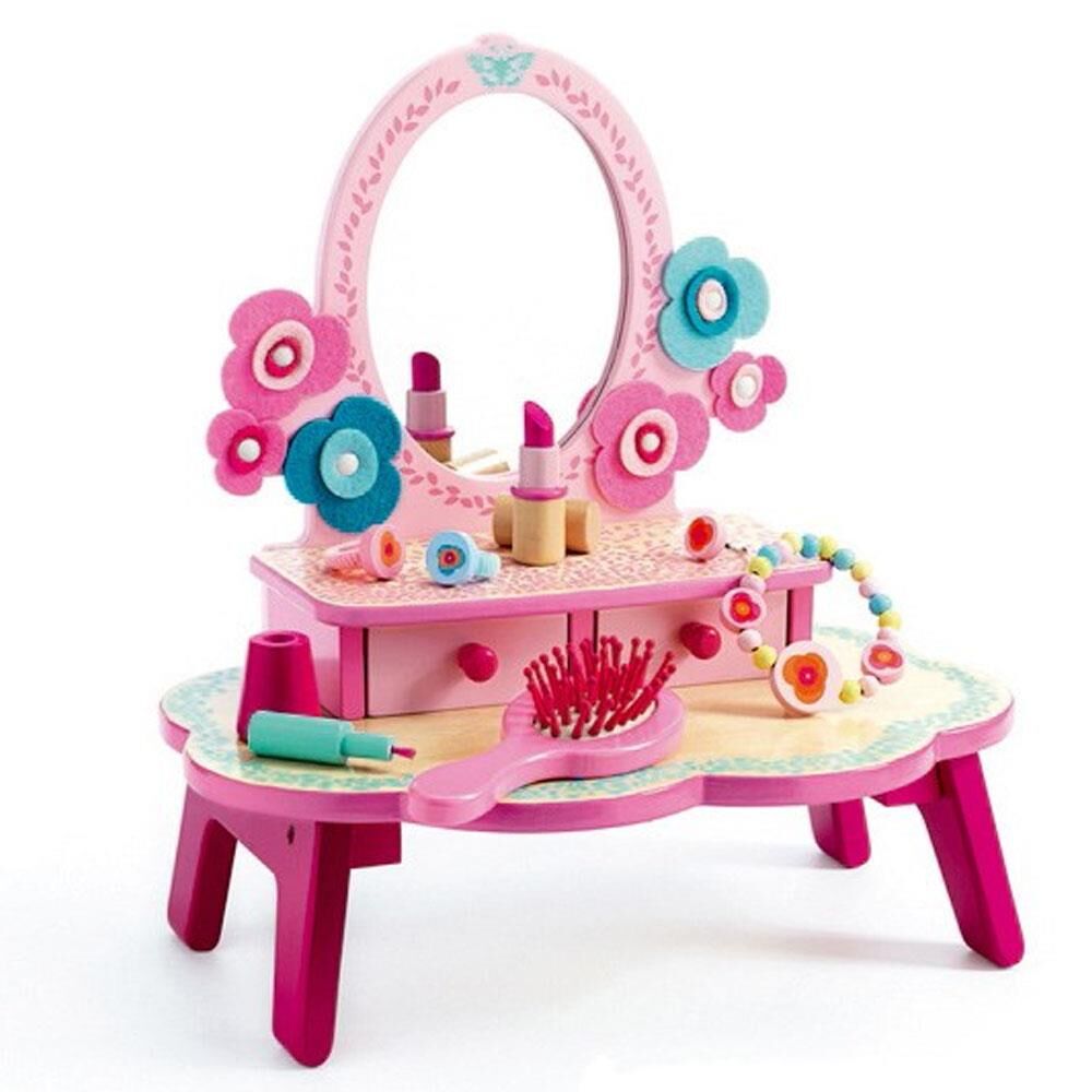 Djeco Flora Dressing Table - Ahşap Makyaj Masası