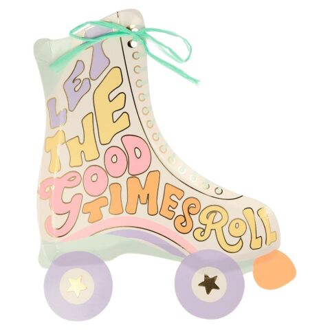 Meri Meri - Roller Skate Plates - Paten Tabaklar - 8'li