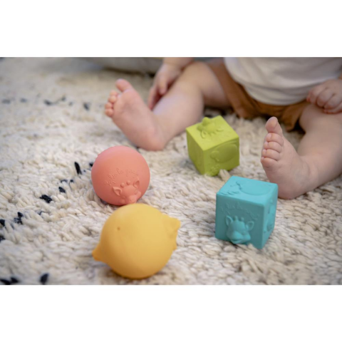 Sophie la Girafe So Pure Kauçuk 2'şerli Top & Küp