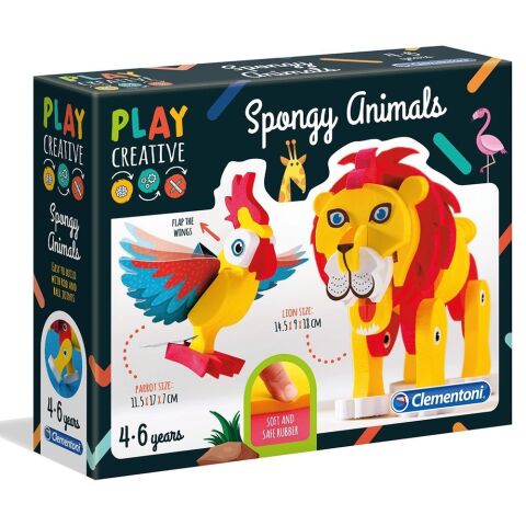 Clementoni Play Creative - Sünger Hayvanlar/4+ Yaratıcı Oyunlar
