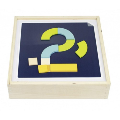 Beleduc Magnetik Tangram Oyunu (70 Ahşap Parça Ve 22 Etkinlik Kartları)