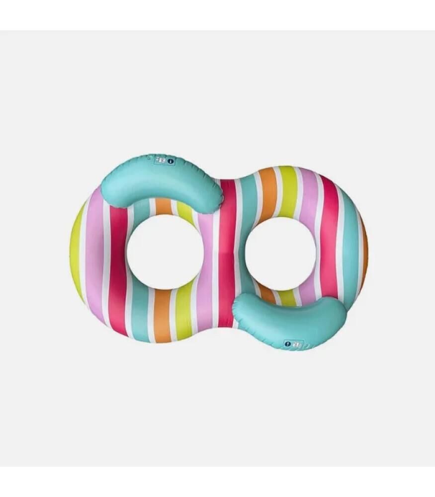 Swim Essentials Striped Rainbow 2li Yüzme Simidi 190cm