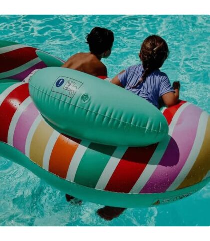 Swim Essentials Striped Rainbow 2li Yüzme Simidi 190cm