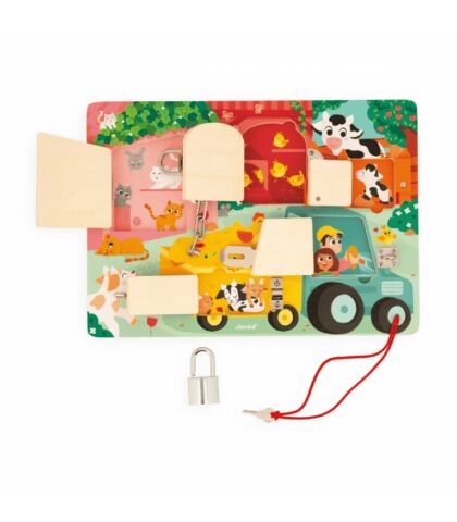 Janod Sürpriz Kilitli Pano - Çiftlik