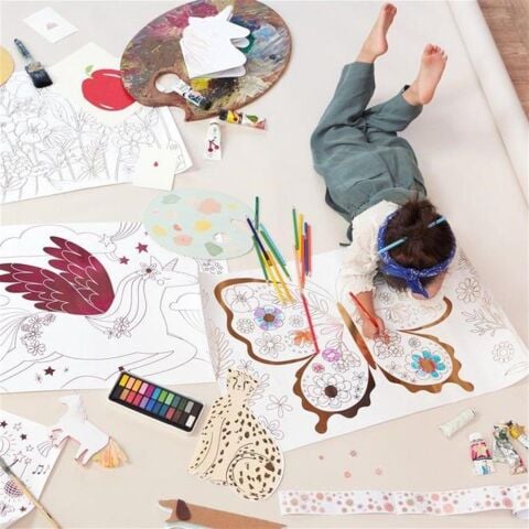 Meri Meri - Mermaid Colouring Posters - Deniz Kızı Boyamalı Poster