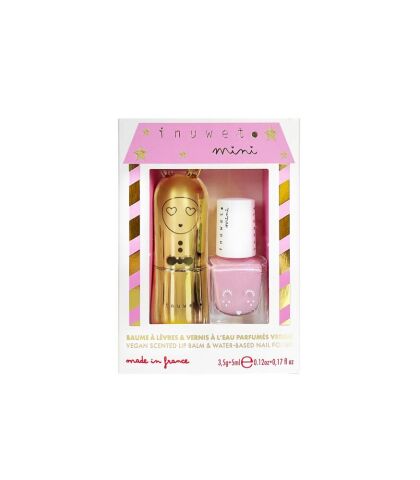 Inuwet 2li Su Bazlı Oje ve Dudak Balmı Seti - Cheesecake Aromalı ve Karpuz Kokulu