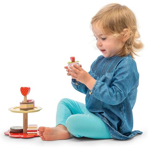 Le Toy Van 2 Katlı Kek Standı - Evcilik Oyunu Mutfak Aksesuarı