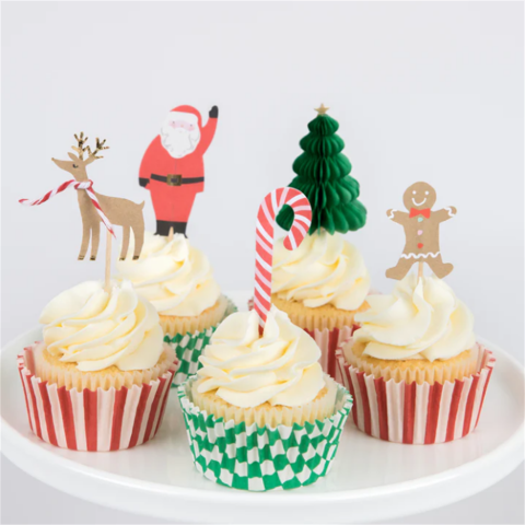 Meri Meri - Festive House Cupcake Kit - Yeni Yıl Evi Cupcake Kit (24'Lü)