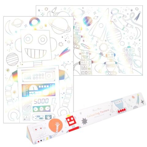 Meri Meri - Space Colouring Posters - Uzay Boyamalı Poster