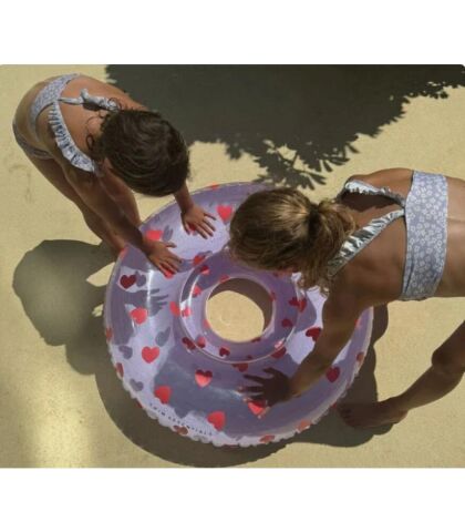 Swim Essentials Sweet Hearts Lilac Yüzme Simidi 55cm