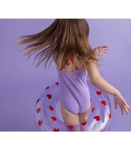 Swim Essentials Sweet Hearts Lilac Yüzme Simidi 55cm