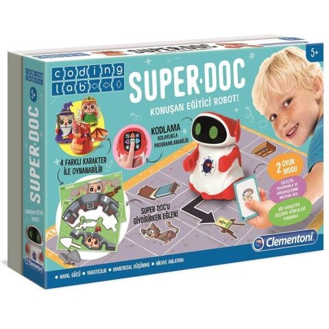 Clementoni Super Doc - Eğitici Konuşan Robot - Robotik Kodlama
