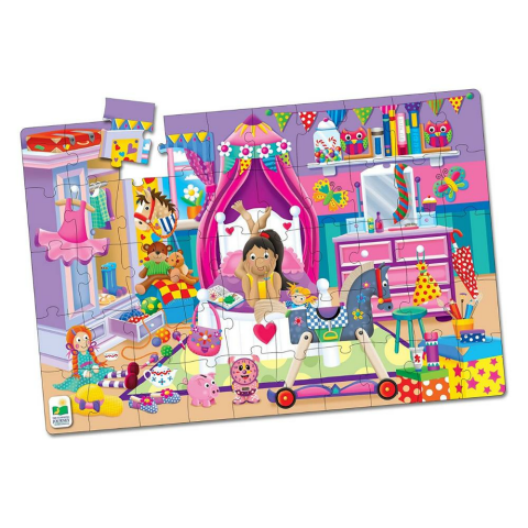 The Learning Journey Jumbo Yer Puzzle 50 Parça / Kızımın Odası