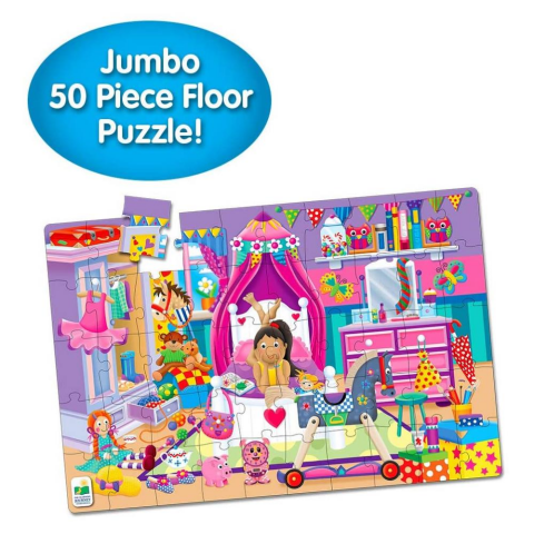 The Learning Journey Jumbo Yer Puzzle 50 Parça / Kızımın Odası