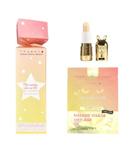 Inuwet Golden Skincare Cracker – Yüz Maskesi & Dudak Balmı