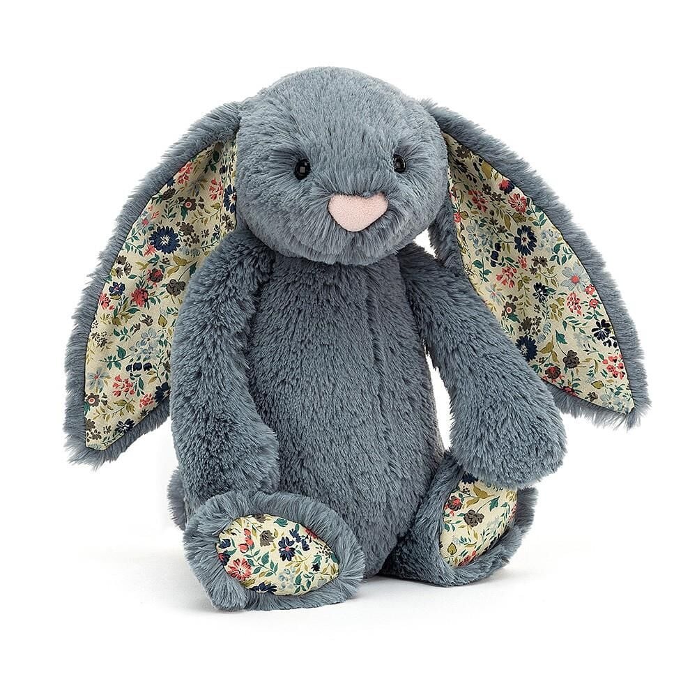 Jellycat Çiçekli Koyu Mavi Tavşan Orta Boy 31 cm