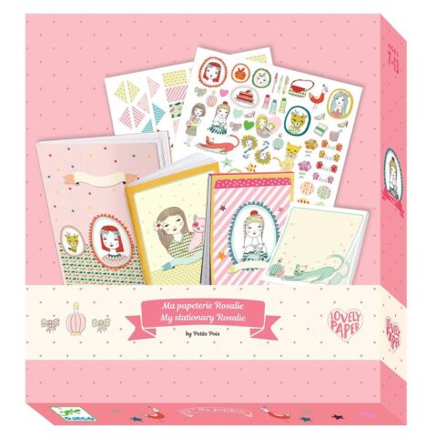 Djeco Not Defteri ve Çıkartma Seti / Rosalie