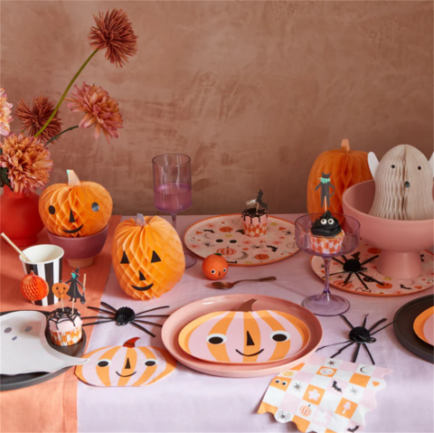 Meri Meri - Groovy Halloween Icon Large Napkins - Cadılar Bayramı Karakterli Peçeteler (L) (16'Lı)