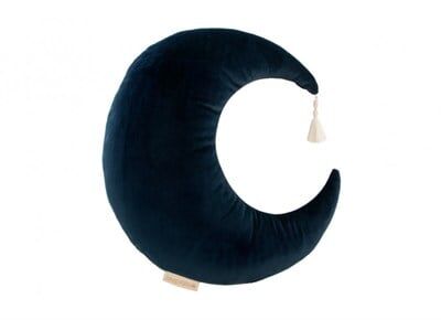 Pierrot Moon Kadife Yastık Night Blue