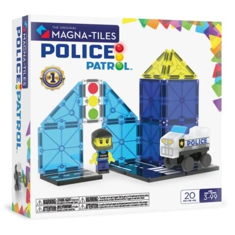 Magna-Tiles - Police Patrol - 20 Parça