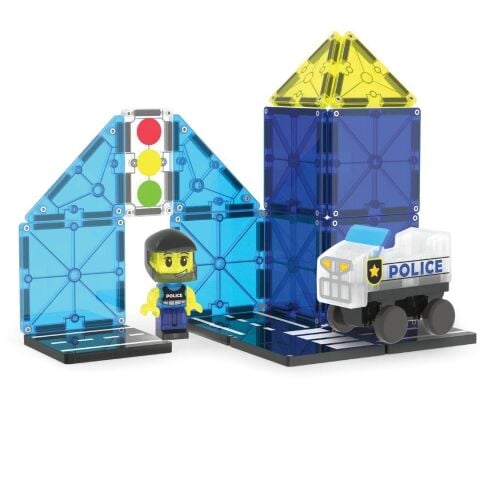 Magna-Tiles - Police Patrol - 20 Parça
