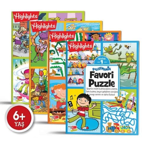 HighLights Puzzlemania Favori Puzzle 4'lü Set Dikkat Atölyesi