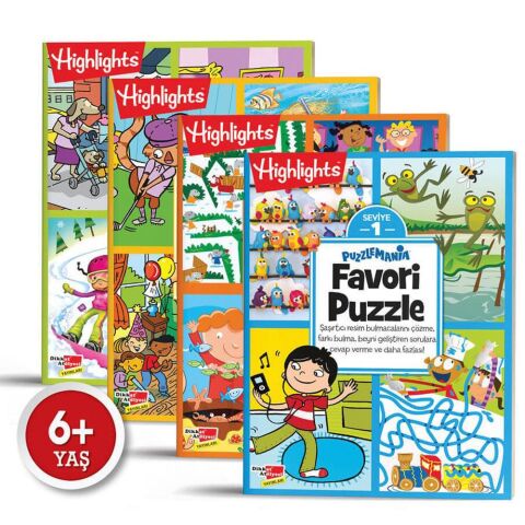 HighLights Puzzlemania Favori Puzzle 4'lü Set Dikkat Atölyesi