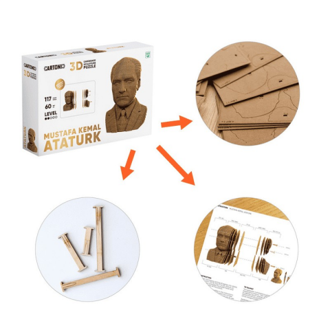 Cartonic 3D Puzzle - Mustafa Kemal Atatürk